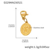 Wholesale Stainless Steel Geometric Pattern Electroplated Women's Pendant Bracelet