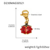 Wholesale Stainless Steel Geometric Pattern Electroplated Women's Pendant Bracelet