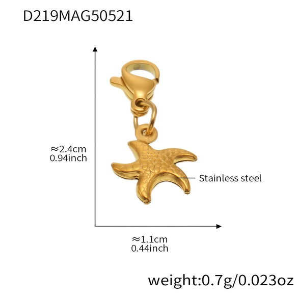 Wholesale Stainless Steel Geometric Pattern Electroplated Women's Pendant Bracelet