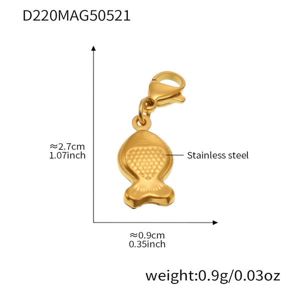 Wholesale Stainless Steel Geometric Pattern Electroplated Women's Pendant Bracelet