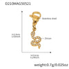 Wholesale Stainless Steel Geometric Pattern Electroplated Women's Pendant Bracelet