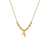 Wholesale Stainless Steel Geometric Pattern 18K Gold Plated Office Lady Style Necklace