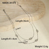 Wholesale Stainless Steel Geometric Pattern Necklace With Electroplating For Women