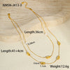 Wholesale Stainless Steel Geometric Pattern Necklace With Electroplating For Women