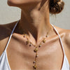 Wholesale Stainless Steel Geometric Pearl Clavicle Necklace For Women With Electroplating And Light Luxury Style
