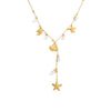 Wholesale Stainless Steel Geometric Pearl Clavicle Necklace For Women With Electroplating And Light Luxury Style