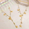 Wholesale Stainless Steel Geometric Pearl Clavicle Necklace For Women With Electroplating And Light Luxury Style