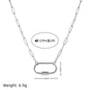 Wholesale Stainless Steel Geometric Pendant Necklace With Adjustable Chain Furnace Vacuum Electroplated 18K Gold Color Retention Unisex