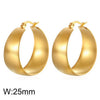 Wholesale Stainless Steel Geometric Plain Ring And Earrings With Electroplating Treatment
