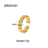 Wholesale Stainless Steel Geometric Plain Ring Jewelry Electroplated