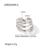 Wholesale Stainless Steel Geometric Plain Ring Jewelry Electroplated