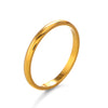 Wholesale Stainless Steel Geometric Plain Ring With Hip Hop Style And Electroplating Treatment