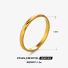 Wholesale Stainless Steel Geometric Plain Ring With Hip Hop Style And Electroplating Treatment