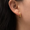 Wholesale Stainless Steel Geometric Polished Open Oval Earrings Electroplated For Women