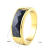 Wholesale Stainless Steel Geometric Punk Long Ring For Men And Unisex