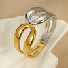 Wholesale Stainless Steel Geometric Punk Style Women's Electroplated Bracelet