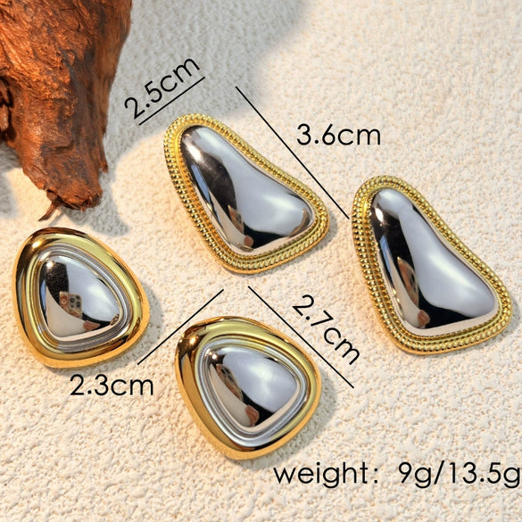 Wholesale Stainless Steel Geometric Retro Earrings For Women