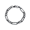 Wholesale Stainless Steel Geometric Retro Hip Hop Style Unisex Figaro Blade Chain Bracelet Jewelry With Electroplating