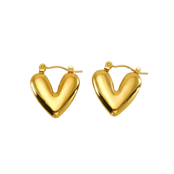 Wholesale Stainless Steel Geometric Retro Light Luxury Electroplated Women's Earrings
