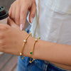 Wholesale Stainless Steel Geometric Retro Style Bracelet With Electroplating Design For Women