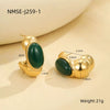 Wholesale Stainless Steel Geometric Retro Style Electroplated Women's Earrings