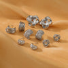 Wholesale Stainless Steel Geometric Retro Winding Electroplated Earrings