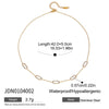 Wholesale Stainless Steel Geometric Rhinestone Necklace With Electroplating For Women