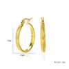 Wholesale Stainless Steel Geometric Ring Earrings With Electroplating For Women