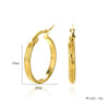 Wholesale Stainless Steel Geometric Ring Earrings With Electroplating For Women