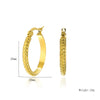 Wholesale Stainless Steel Geometric Ring Earrings With Electroplating For Women