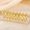 Wholesale Stainless Steel Geometric Ring Earrings With Electroplating For Women