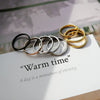 Wholesale Stainless Steel Geometric Ring For Men And Women With Electroplating Treatment