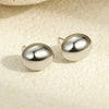 Wholesale Stainless Steel Geometric Ring Shaped Round Bead Electroplated Women's Fashion Earrings