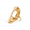 Wholesale Stainless Steel Geometric Ring With Electroplating For Women
