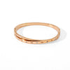 Wholesale Stainless Steel Geometric Roman Numeral Diamond Bracelet With Electroplating Treatment Fashion Simple Jewelry