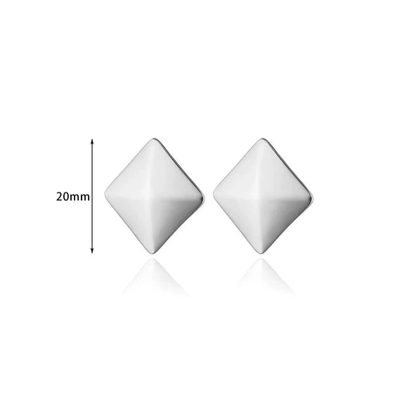 Wholesale Stainless Steel Geometric Rotating Pattern Earrings With Heart U Shape And Star Design Electroplated For Women
