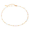 Wholesale Stainless Steel Geometric Round Bead Chain Necklace With Electroplating For Women