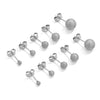 Wholesale Stainless Steel Geometric Round Beads Welding Needle Hanging Titanium Steel Electroplated Earrings Diy Handmade Jewelry Accessories