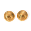 Wholesale Stainless Steel Geometric Round Button Earrings With Electroplating