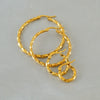 Wholesale Stainless Steel Geometric Round Earrings With French Spiral Pattern For Women Electroplated