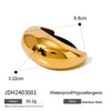 Wholesale Stainless Steel Geometric Round Head Electroplated Ponytail Hair Rope Hair Ring Hair Accessories