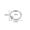 Wholesale Stainless Steel Geometric Seamless Closed Nose And Ear Piercing Jewelry With Electroplating