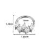 Wholesale Stainless Steel Geometric Seamless Closed Nose And Ear Piercing Jewelry With Electroplating