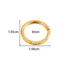 Wholesale Stainless Steel Geometric Seamless Closed Nose And Ear Piercing Jewelry With Electroplating