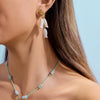Wholesale Stainless Steel Geometric Shell Fish Pendant Earrings Jewelry With 18K Gold Electroplating Original And Minimalist Design