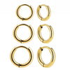 Wholesale Stainless Steel Geometric Simple Style Electroplated Ear Buckle