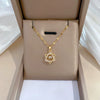 Wholesale Stainless Steel Geometric Sixpointed Star Diamond Necklace For Women And Men Light Luxury Minimalist Style