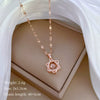 Wholesale Stainless Steel Geometric Sixpointed Star Diamond Necklace For Women And Men Light Luxury Minimalist Style