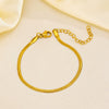 Wholesale Stainless Steel Geometric Snake Bone Chain Bracelet Jewelry Accessories With Electroplating For Women