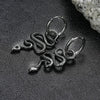 Wholesale Stainless Steel Geometric Snake Polish Earrings For Men And Women